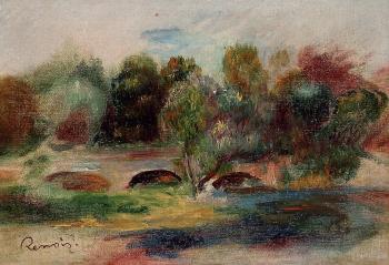 Pierre Auguste Renoir : Landscape with Bridge II